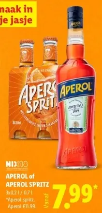 Aanbieding: Aperol of Aperol Spritz