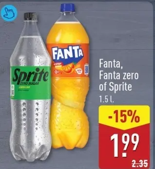 Aanbieding: Fanta, Fanta zero of Sprite