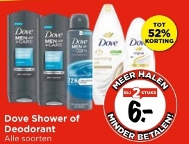 Aanbieding: Dove Shower of Deodorant Alle soorten
