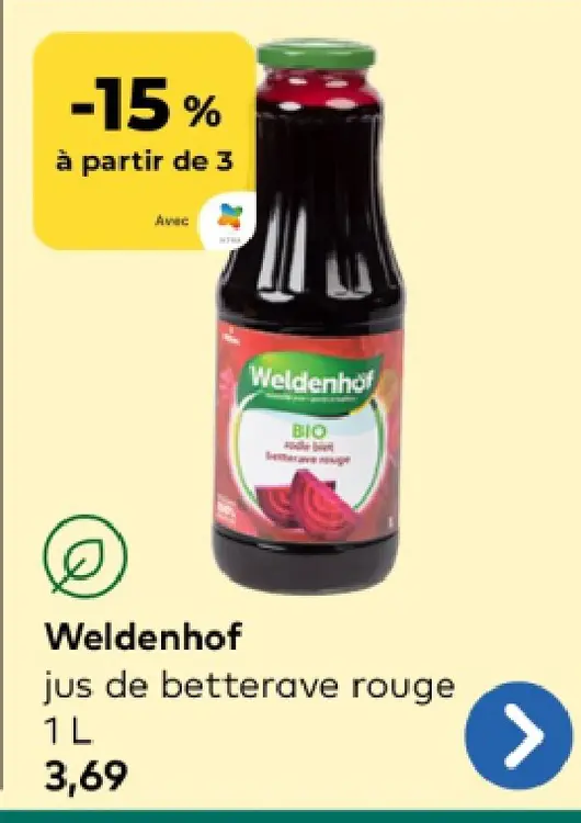 Offre: jus de betterave rouge