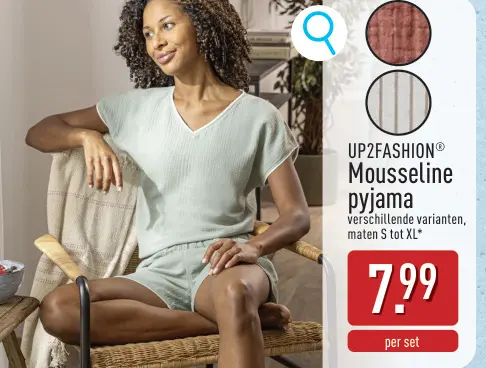 Promotie: Mousseline pyjama