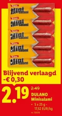 Promotie: Minisalami
