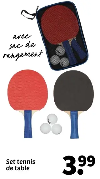 Offre: Set tennis de table