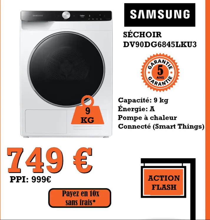 Promotie: Séchoir dv90dg6845lku3