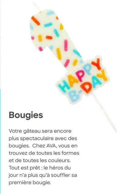 Offre: Bougies