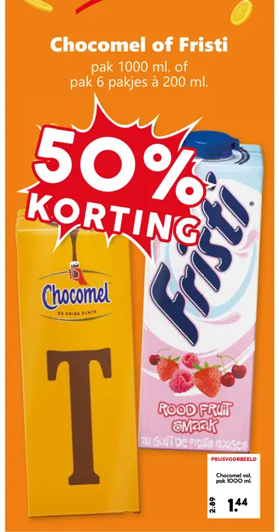 Aanbieding: Chocomel of Fristi