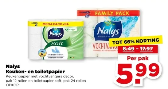 Aanbieding: Keuken- en toiletpapier