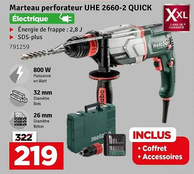 Offre: Marteau perforateur UHE 2660-2 QUICK