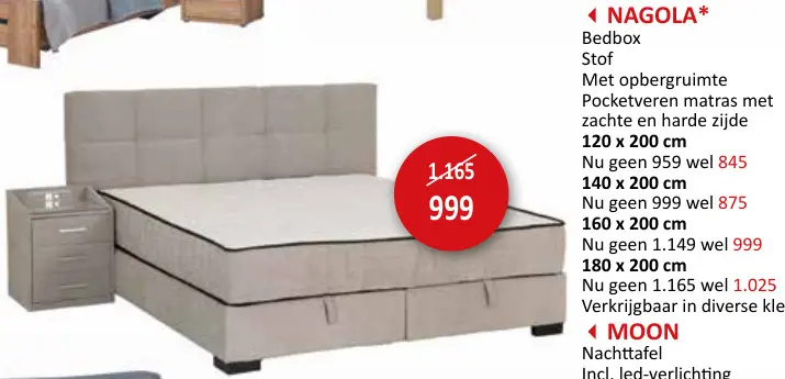 Promotie: NAGOLA Bedbox