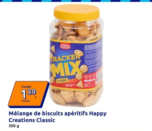 Offre: Mélange de biscuits apéritifs Happy Creations Classic
