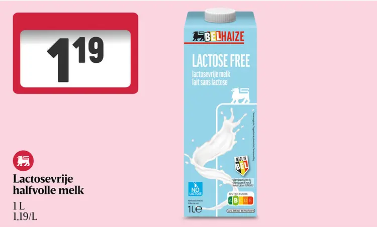 Promotie: Lactosevrije halfvolle melk
