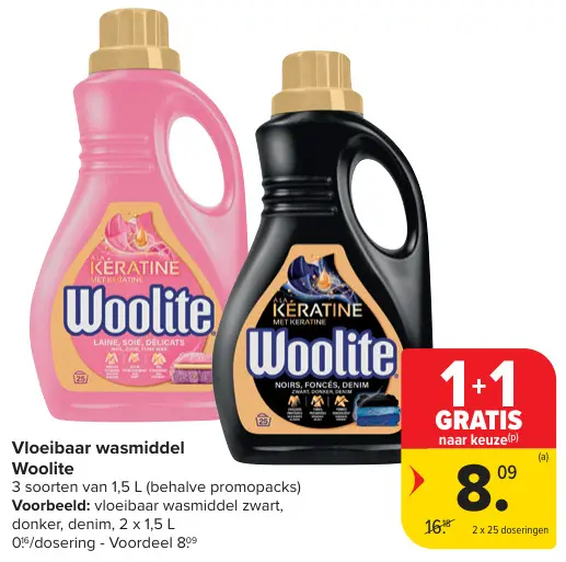 Promotie: Vloeibaar wasmiddel Woolite