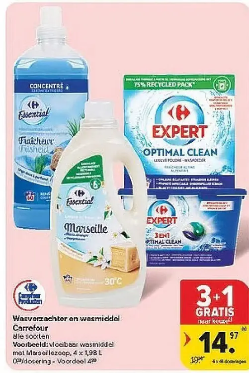 Promotie: Wasverzachter en wasmiddel