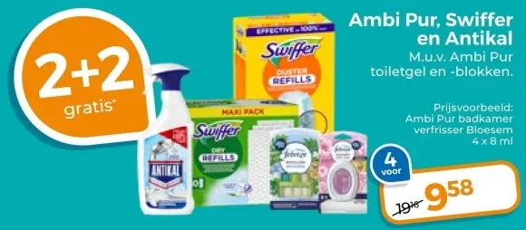 Aanbieding: Ambi Pur, Swiffer en Antikal