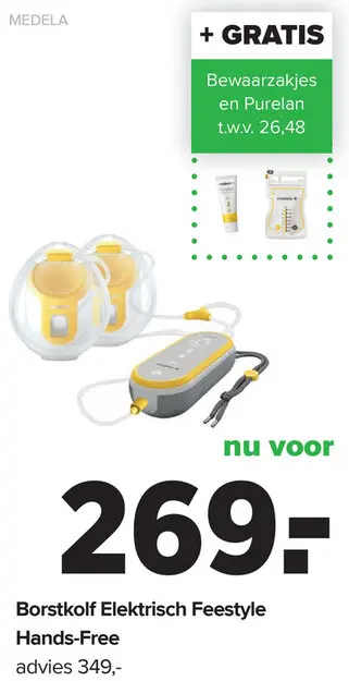 Aanbieding: Borstkolf Elektrisch Feestyle Hands-Free