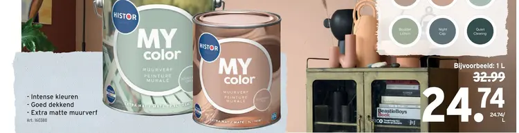 Promotie: Histor MY color muurverf