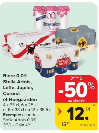 Offre: Bière 0,0%
