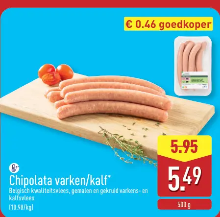 Promotie: Chipolata varken/kalf