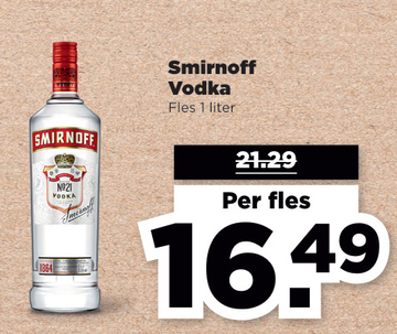 Aanbieding: Smirnoff Vodka