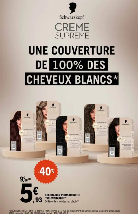 Offre: Coloration permanente