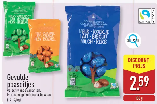 Promotie: Gevulde paaseitjes