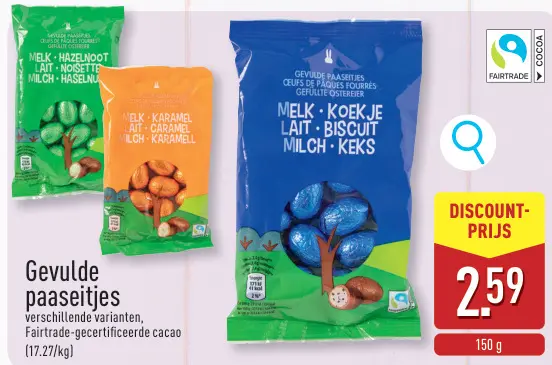 Promotie: Gevulde paaseitjes