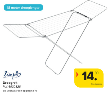 Aanbieding: Droogrek simple