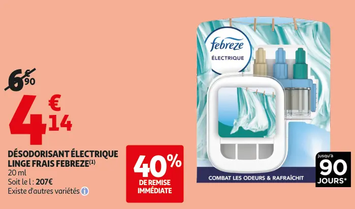 Offre: Désodorisant électrique linge frais