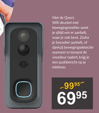 Aanbieding: Qnect Wifi deurbel met bewegingsmelder