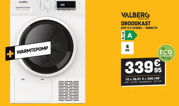 Promotie: Droogkast dhp 8 d w566c