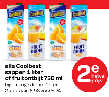 Aanbieding: Coolbest sappen of fruitontbijt