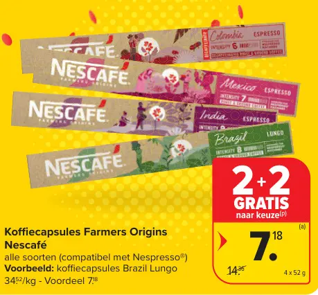Promotie: Koffiecapsules Farmers Origins