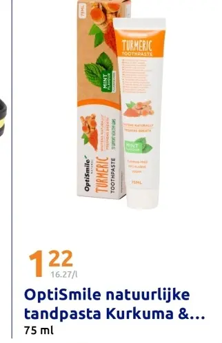 Promotie: natuurlijke tandpasta Kurkuma &...