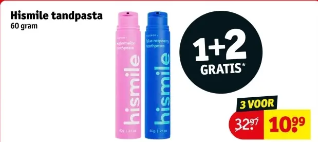 Aanbieding: Hismile tandpasta