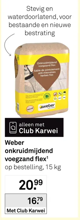 Aanbieding: onkruidmijdend voegzand flex