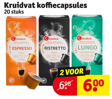 Aanbieding: Kruidvat koffiecapsules
