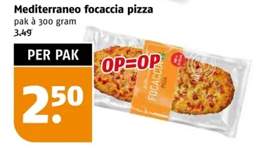 Aanbieding: Mediterraneo focaccia pizza
