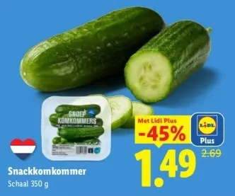 Aanbieding: Snackkomkommer
