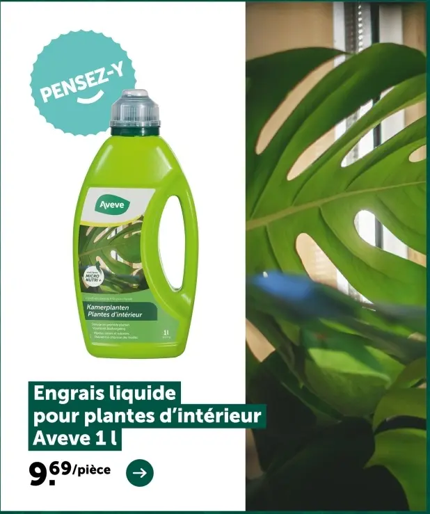 Offre: Engrais liquide pour plantes d'intérieur