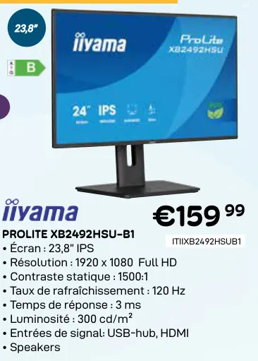 Offre: Prolite xb2492hsu-b1