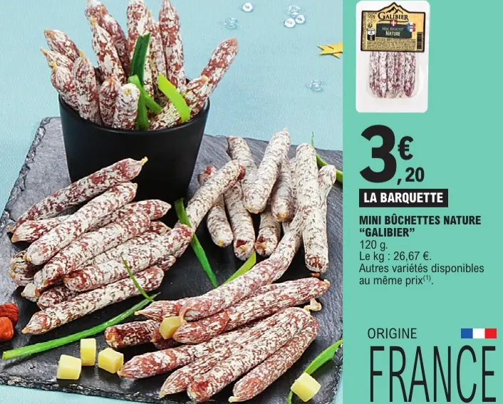 Offre: Mini bûchettes nature