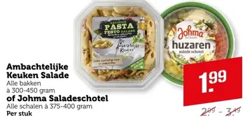 Aanbieding: Ambachtelijke Keuken Salade of Johma Saladeschotel