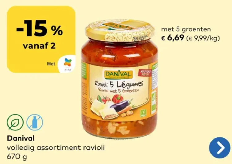 Promotie: Ravioli 5 Légumes