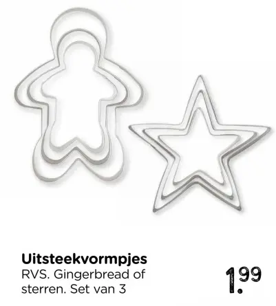 Aanbieding: Uitsteekvormpjes