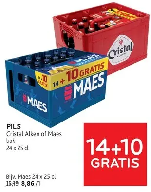 Promotie: Pils Cristal Alken of Maes