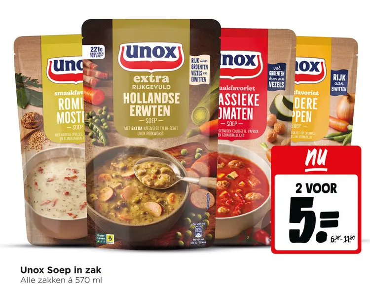 Aanbieding: Soep in zak