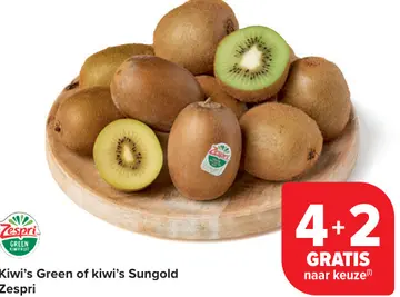 Aanbieding: Kiwi's Green of kiwi's Sungold