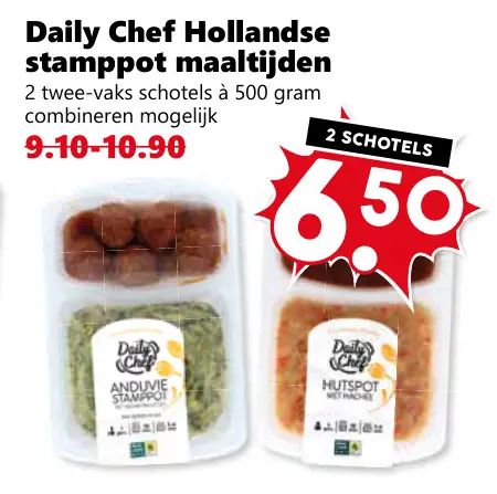 Aanbieding: Hollandse stamppot maaltijden
