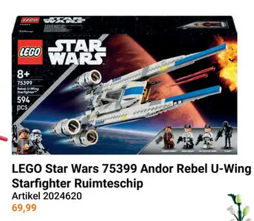 Aanbieding: LEGO Star Wars 75399 Andor Rebel U-Wing Starfighter Ruimteschip