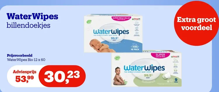 Promotie: WaterWipes billendoekjes